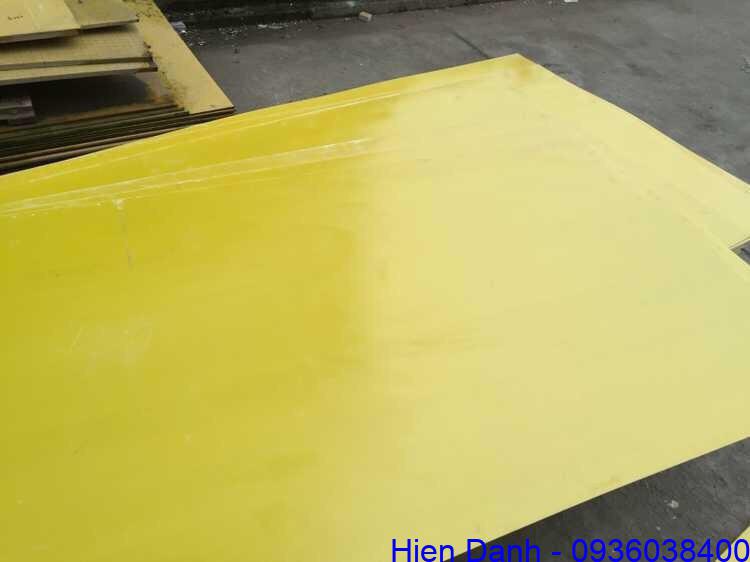 Tấm phíp, tấm bakelite cách điện dày 0,5 ly, 0,8 ly, 1 ly, 2 ly, 3 ly cho tới 30 ly 4 Tam phip thuy tinh mau vang