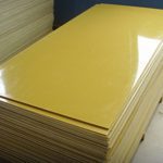 Tấm phíp, tấm bakelite cách điện dày 0,5 ly, 0,8 ly, 1 ly, 2 ly, 3 ly cho tới 30 ly 17 Tấm phíp thủy tinh màu vàng