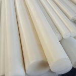 Nhựa PP, PE, UHMW-PE cây tròn phi 20mm, phi 25mm, phi 30mm, phi 35mm, phi 40mm, 45mm, 50 tới phi 200mm 8 Cay nhua tron UHMW-PE D80 (phi 80)