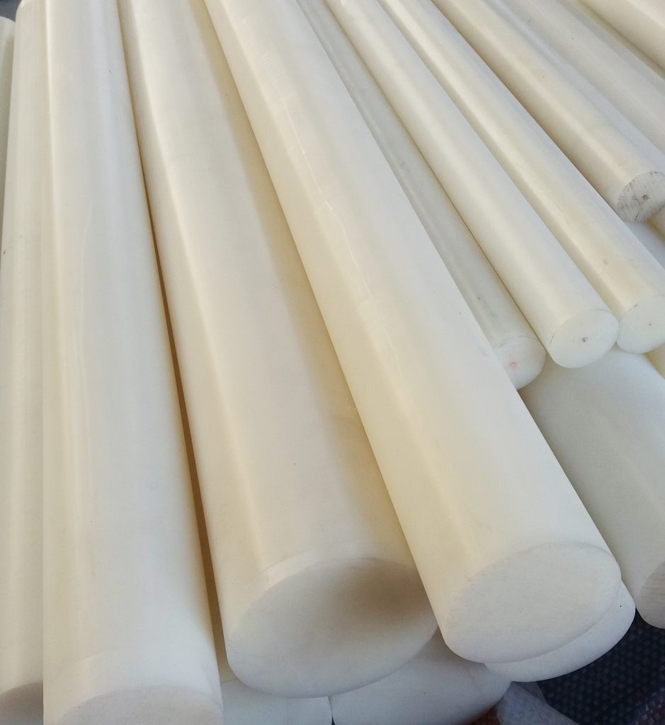 Cây nhựa tròn đặc PP, PE, UHMW-PE 20 Cay nhua tron UHMW-PE D80 (phi 80)