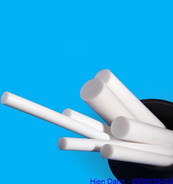 Cây nhựa teflon tròn 19 Nhua teflon ptfe cay tron