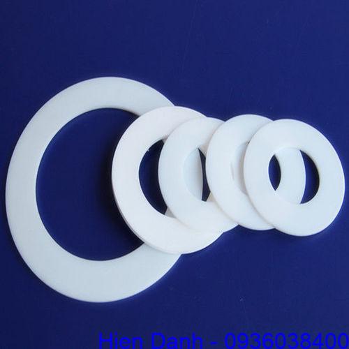 Gioăng nhựa, phớt nhựa Teflon, Pu, Pa, Mc Nylon 13 Vong dem nhua chiu hoa chat teflon ptfe