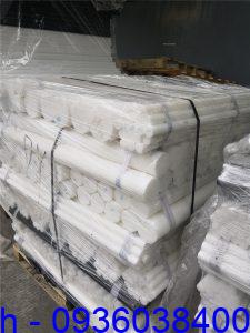 Nhựa POM cây tròn màu trắng