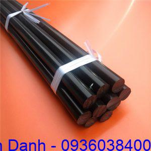 Nhựa POM cây tròn màu đen