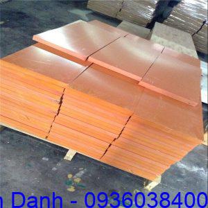 Tấm phíp cách điện Bakelite màu cam 17 Gia cong tam phip cach dien bakelite 500x500x20mm