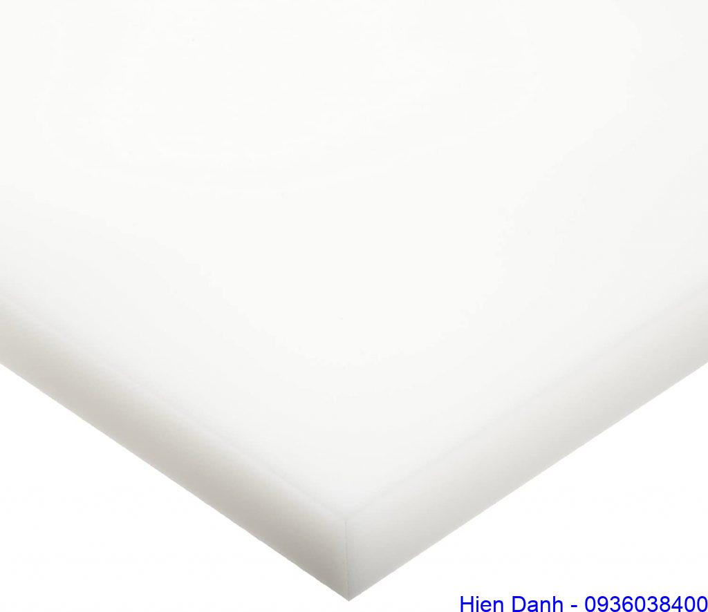 Tấm nhựa PE, HDPE, UHMW-PE 13 Tam nhua UHMW-PE mau trang day 20mm