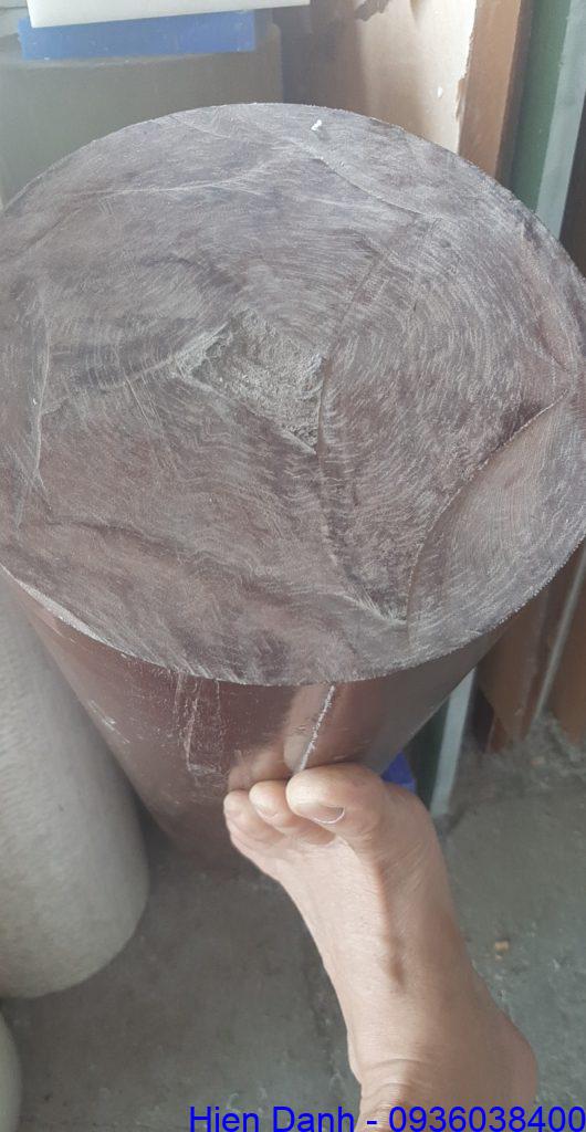 Nhựa phíp vải, phíp sừng dạng cây tròn cách điện 14 Cay nhua phip vai, phip sung phi 200 (D200)