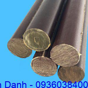 Nhựa phíp vải, phíp sừng dạng cây tròn cách điện 13 Phip vai phip sung cay tron cach dien phi 100 (D100)