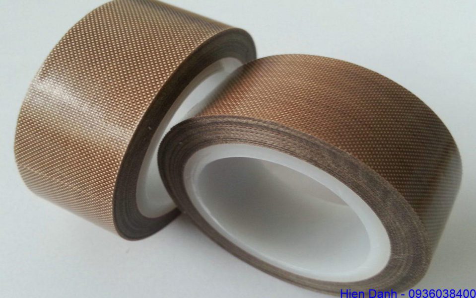 Băng keo vải teflon ptfe chịu nhiệt 19 Băng dính chịu nhiệt teflon ptfe dày 0.08mm