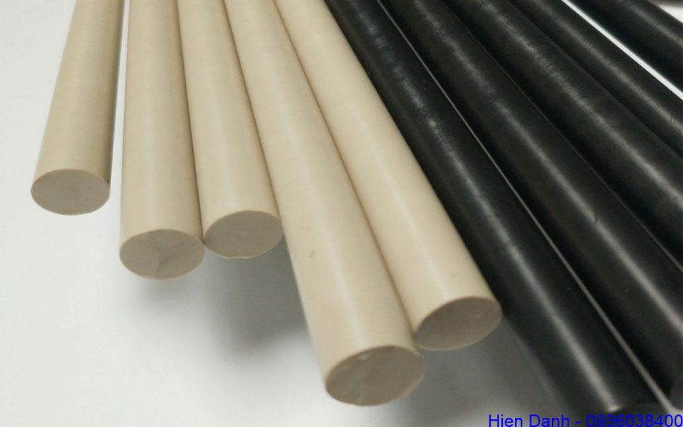 Cây nhựa PEEK tròn đặc 18 Cây nhựa peek tròn đặc phi 10, 15mm