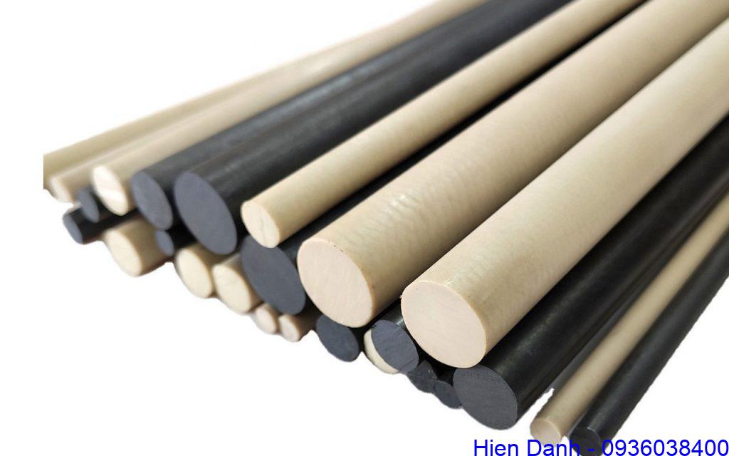 Cây nhựa PEEK tròn đặc 14 Cây nhựa Peek tròn màu đen, màu nâu đủ kích thước