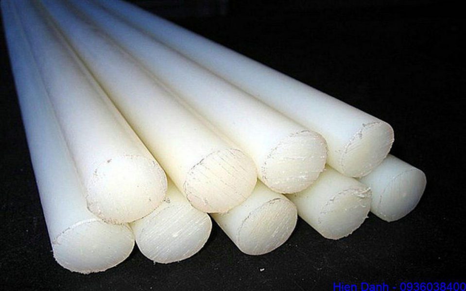 Thanh nhựa PP, PE 17 Cây nhựa tròn PP PE trắng