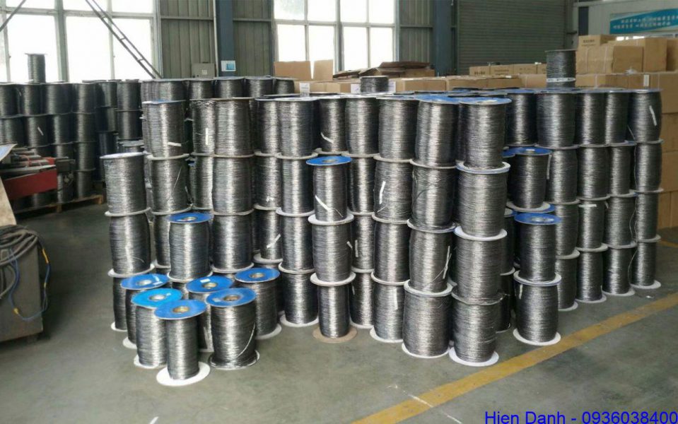 Dây sợi amiang tẩm chì chịu nhiệt 14 Cuộn dây tết amiang chèn chì sẵn kho số lượng lớn