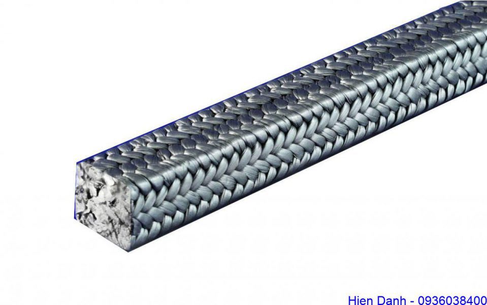 Dây sợi amiang tẩm chì chịu nhiệt 17 Dây amiang phủ chì vuông 4x4mm