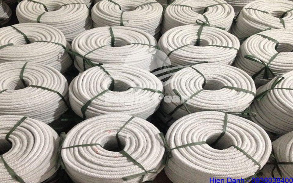 Dây tết teflon ptfe chịu nhiệt 15 Dây, sợi tết teflon ptfe chịu nhiệt sẵn kho