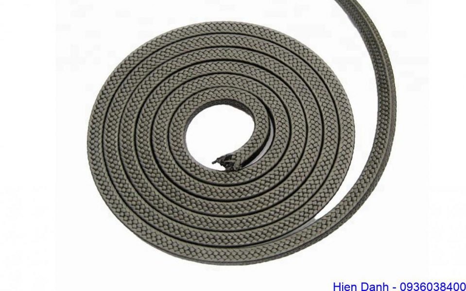 Dây tết chì graphite chịu nhiệt 12 Dây tết chèn chì chịu nhiệt graphite 6x6mm