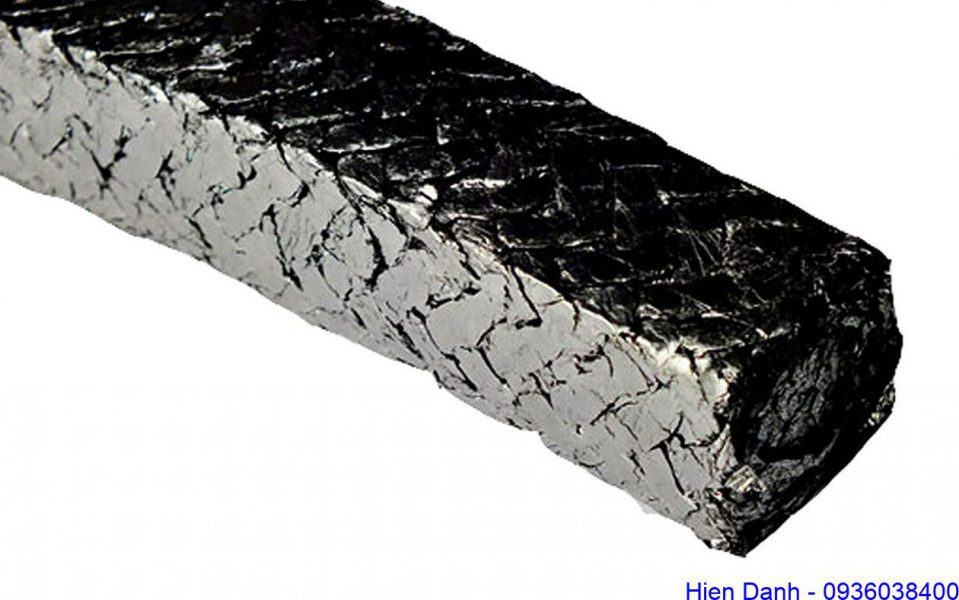 Dây tết chì graphite chịu nhiệt 14 Dây tết chèn chì graphite