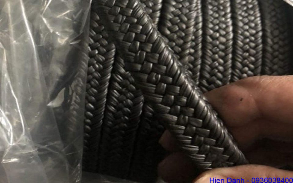 Dây tết chì graphite Vuông 6, 8, 10, 12, 14, 16, 18, 20mm 2 Dây tết chèn graphite 6x6