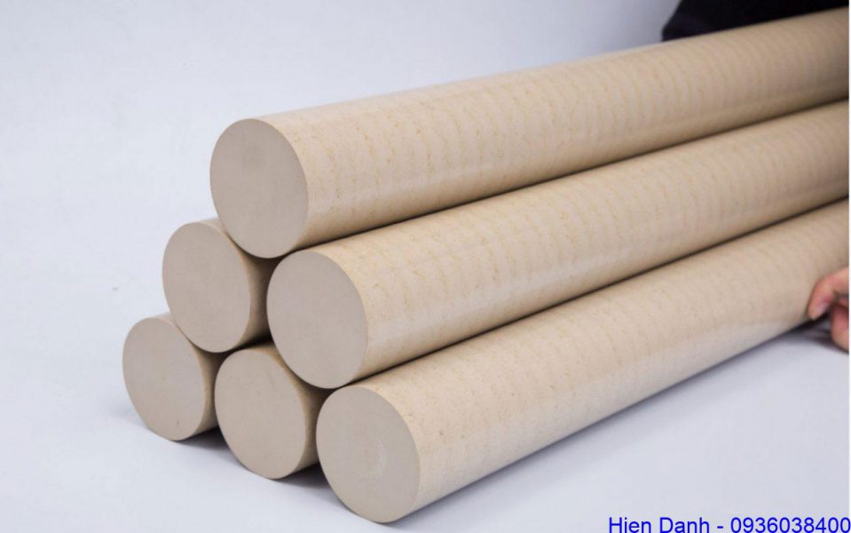Cây nhựa PEEK tròn đặc 15 Nhựa peek cây tròn chịu nhiệt