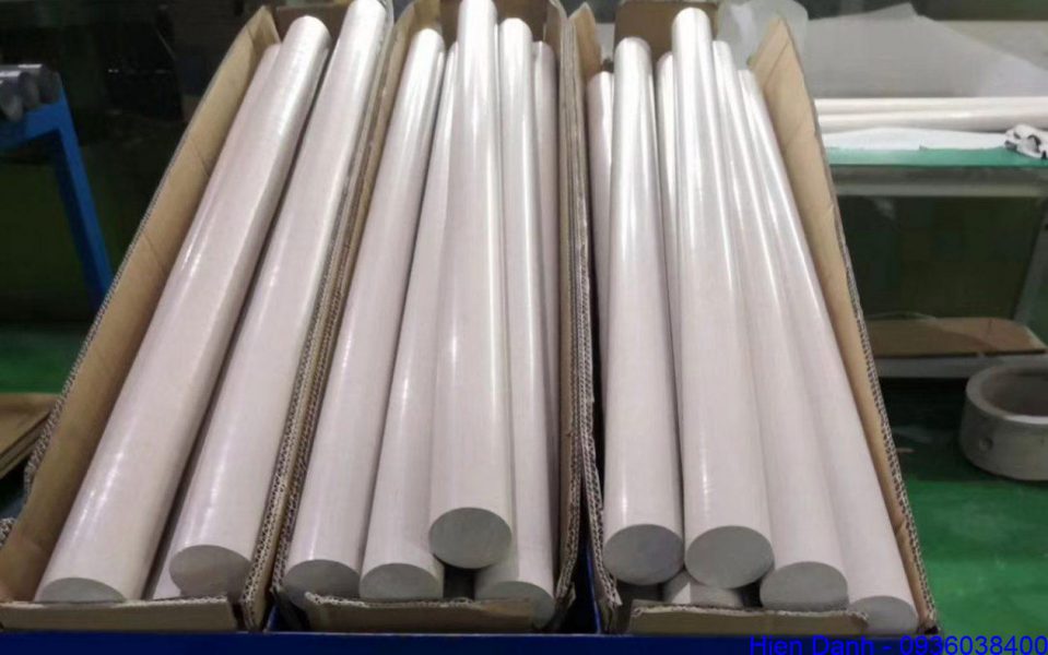 Nhựa PEEK cây tròn phi 18, 20, 25, 30, 35, 40, 45, 50, 60, 70, 80, 90, 100 tới 200mm 12 Nhựa peek cây tròn sẵn kho