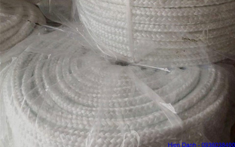 Dây tết amiang chịu nhiệt tròn, vuông 6, 8, 10, 12, 14, 16, 18, 20mm 16 Sẵn kho cuộn dây tết chèn amiang chịu nhiệt