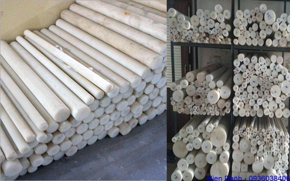Thanh nhựa PP, PE 11 Thanh nhựa PP màu trắng đủ kích thước
