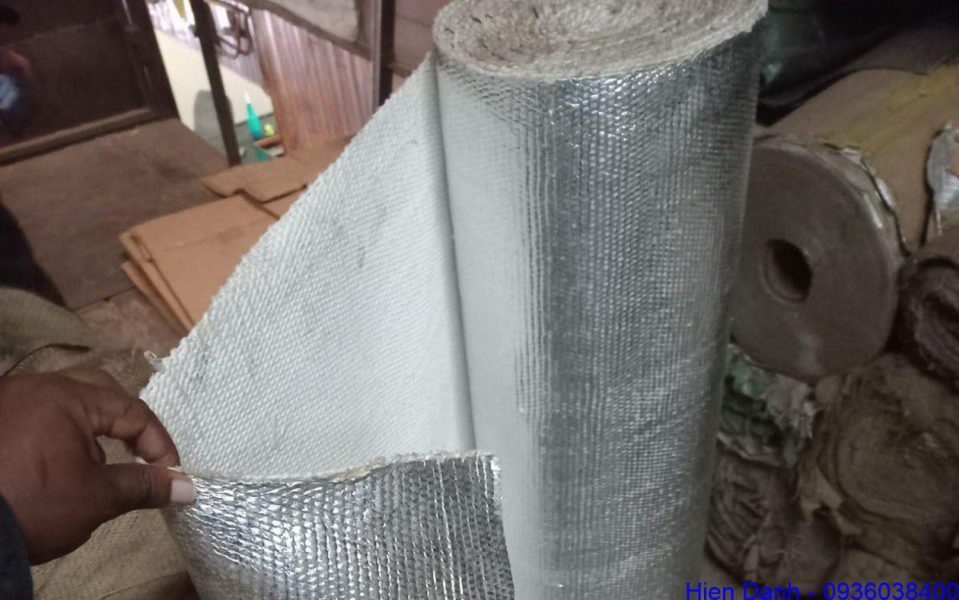 Vải amiang chống cháy chịu nhiệt 10 Vải amiang chịu nhiệt sẵn kho