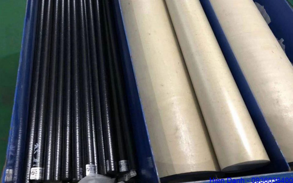 Nhựa PEEK cây tròn phi 18, 20, 25, 30, 35, 40, 45, 50, 60, 70, 80, 90, 100 tới 200mm 14 Nhựa peek cây tròn màu đen, màu nâu