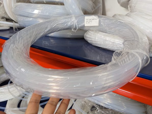 Ống teflon phi 2x4, 4x6, 6x8, 8x10, 10x12 chịu nhiệt màu trắng trong - Hình ảnh 3