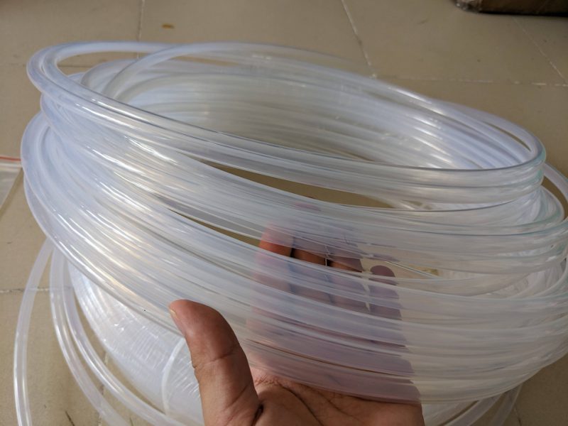 Ống teflon phi 2x4, 4x6, 6x8, 8x10, 10x12 chịu nhiệt màu trắng trong 17 Ong teflon trang trong 6
